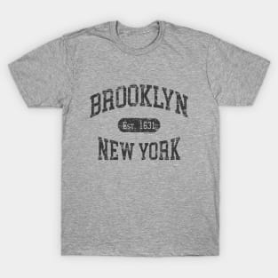 Brooklyn NY Vintage Distressed Retro Print T-Shirt